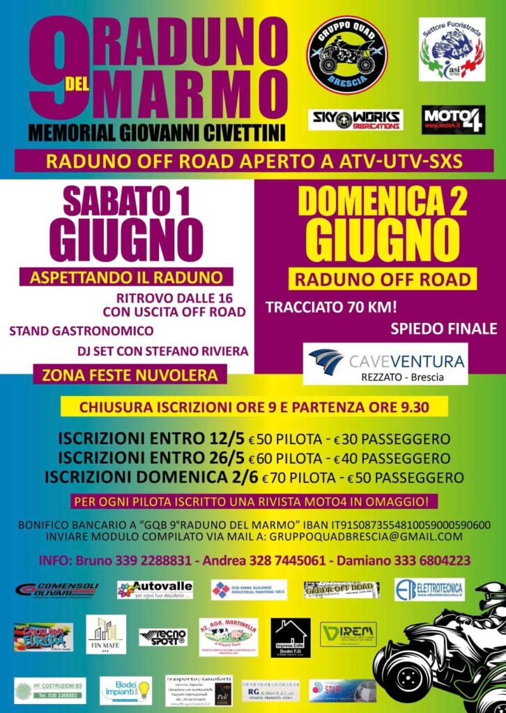 9° Raduno del Marmo - memorial Civettini